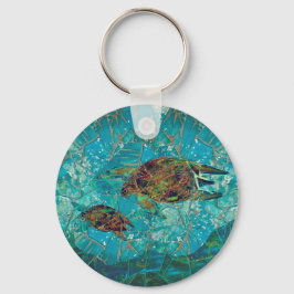 Mosaikschildkröten-Schlüsselanhänger Schlüsselanhänger