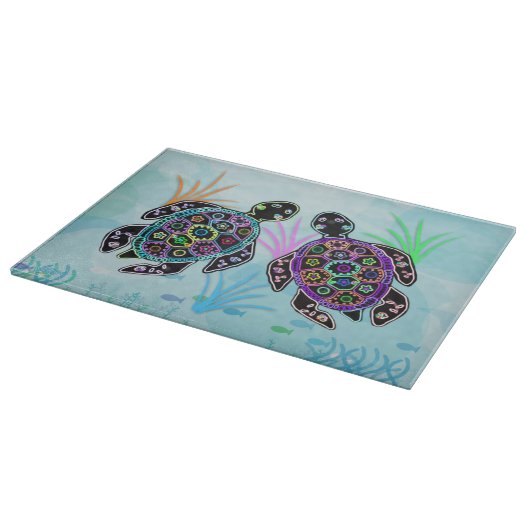 Mosaikschildkrötenschneider Schneidebrett (Ecke)