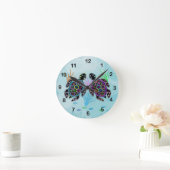 Mosaikschildkrötenuhr Runde Wanduhr (Zuhause)