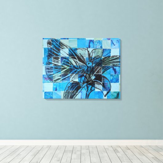 Mosaikschmetterling Leinwanddruck (Insitu (Holzboden))