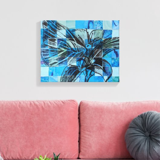 Mosaikschmetterling Leinwanddruck (Insitu (Wohnzimmer))