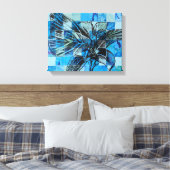 Mosaikschmetterling Leinwanddruck (Insitu (Schlafzimmer))
