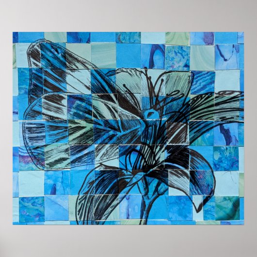 Mosaikschmetterling Poster (Vorne)