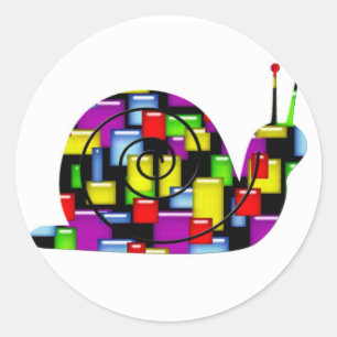 Mosaiksngel Runder Aufkleber