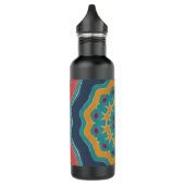 Mosaiksonne Edelstahlflasche (Links)