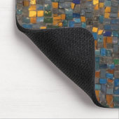 Mosaiksteine in Blue und Gold Mousepad (Ecke)