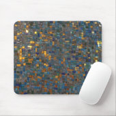Mosaiksteine in Blue und Gold Mousepad (Mit Mouse)