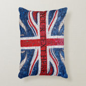 Mosaiksteineffekt der Flagge des Vereinigten König Dekokissen (Vorderseite(Vertikal))