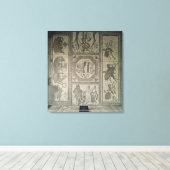 Mosaiksteinpflaster aus der römischen Villa bei Ni Leinwanddruck (Insitu (Holzboden))