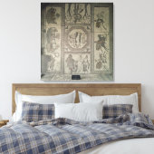 Mosaiksteinpflaster aus der römischen Villa bei Ni Leinwanddruck (Insitu (Schlafzimmer))