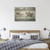 Mosaiksteinpflaster aus der römischen Villa bei Ni Leinwanddruck (Insitu (Schlafzimmer))