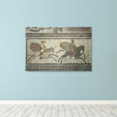 Mosaiksteinpflaster aus der römischen Villa bei Ni Leinwanddruck (Insitu (Holzboden))