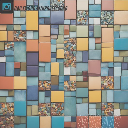 Mosaiksticker Aufkleber (Vorderseite)