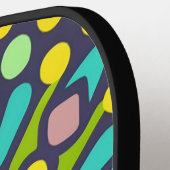 Mosaikstil, Mandala-Muster Pickleball Schläger (Linke Seite)