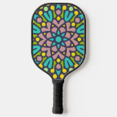 Mosaikstil, Mandala-Muster Pickleball Schläger (Rückseite)