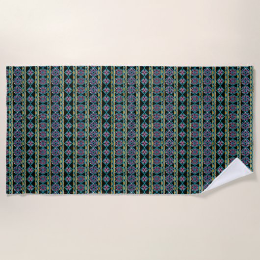 Mosaikstrandhandtuch Strandtuch (Vorderseite)