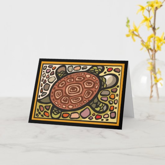 Mosaikstrasse Karte (Gelbe Blume)