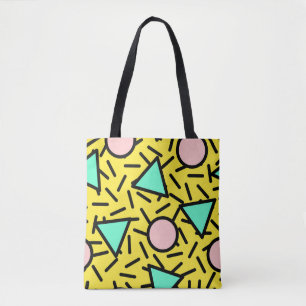 Mosaikstreifen: Retro-Memphis-Muster Tasche