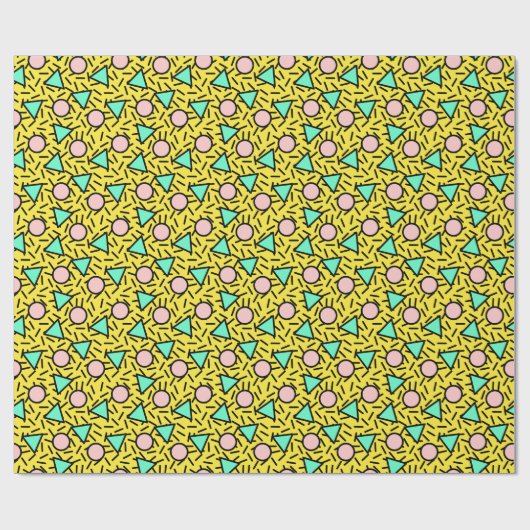 Mosaikstreifen: Retromemphismuster Geschenkpapier (Flach)