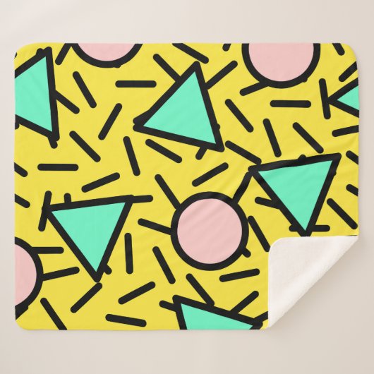 Mosaikstreifen: Retromemphismuster Sherpadecke (Vorderseite (Horizontal))