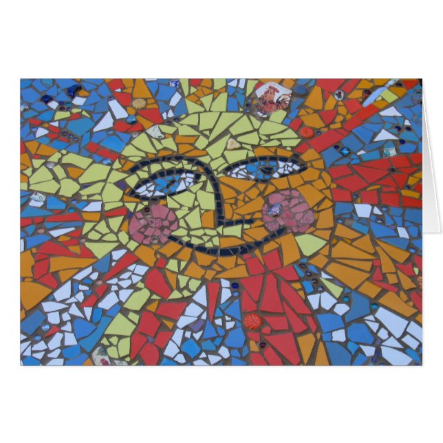 Mosaiksun-Karte (Vorderseite (Horizontal))
