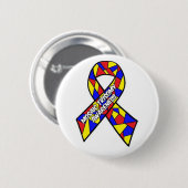 Mosaiktrisomy-Bewusstseins-Knopf Button (Vorne & Hinten)