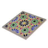 Mosaikverzierung in der Südseite des Gerichtes von Fliese (Seite)