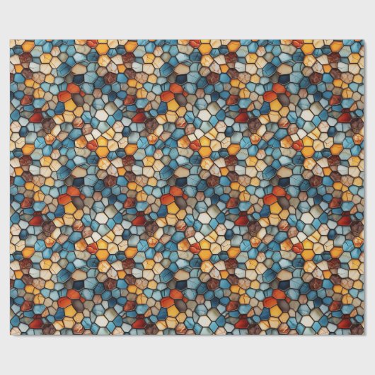 Mosaikwaschpapier Geschenkpapier (Flach)
