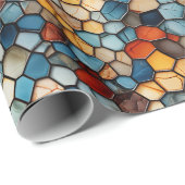 Mosaikwaschpapier Geschenkpapier (Rolleneckpunkt)