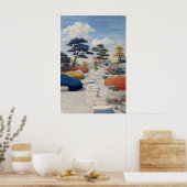 Mosaikweg-Poster-Trittsteine, Bunt Poster (Küche)