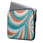 Mosaikwelle Laptopschutzhülle (Vorderseite Links)