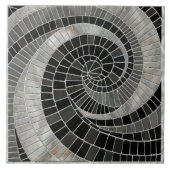 Mosaikwelle - Marmor und Perle Fliese (Vorderseite)