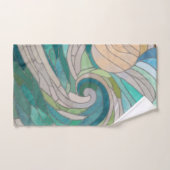 Mosaikwelle und Mond Badhandtuch Set (Handtuch)