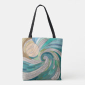 Mosaikwelle und Mond Tasche (Rückseite)