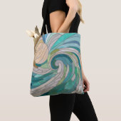 Mosaikwelle und Mond Tasche (Von Nahem)