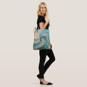 Mosaikwelle und Mond Tasche (Am Model)