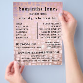 Mosaikwirkung, Juwelierladen Flyer (Hand)