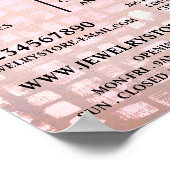 Mosaikwirkung, Juwelierwerbung Poster (Ecke)