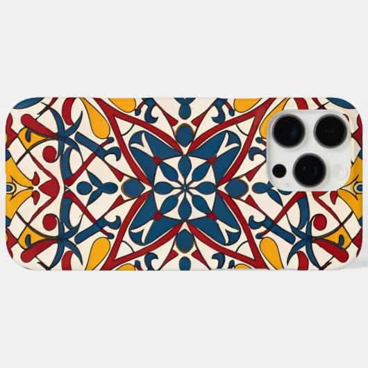 Mosaikzellige, Mandala-Muster Case-Mate iPhone Hülle (Rückseite (Horizontal))