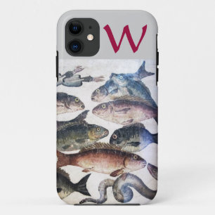 MOSAISCHE ANTIKANISCHE FISCHE, MONOGRAMM FÜR DAS M Case-Mate iPhone HÜLLE