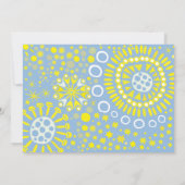 MOSAISCHE DOVE DES FRIEDENS Jüdische Babynamen Ein Einladung (Rückseite)