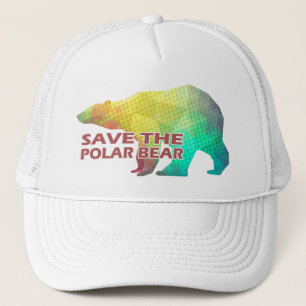 MOSAISCHER FARBENBEFEHL (DER POLARBEAR GERETTET) TRUCKERKAPPE
