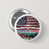 Mosambik - Amerikanische Treuhandflagge Button (Vorne & Hinten)