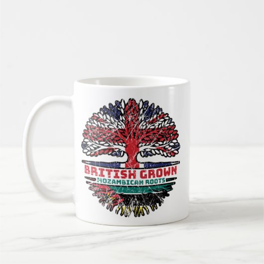 Mosambik - Britische Treuhandflagge Kaffeetasse (Links)