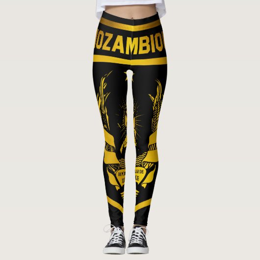 Mosambik-Emblem Leggings (Vorderseite)