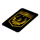 Mosambik-Emblem Magnet (Linke Seite)