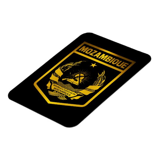 Mosambik-Emblem Magnet (Linke Seite)