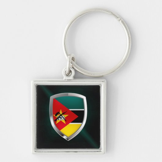 Mosambik-Emblem Schlüsselanhänger (Vorne)