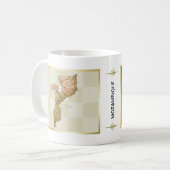 Mosambik Flag + Karte Tasse (Vorderseite Links)