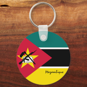 Mosambik Flag & mosambikanische Patrioten / Sport Schlüsselanhänger